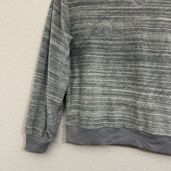 MWL MADEWELL W's Velour Space-Dyed Crew Neck Sweatshirt in Grey - Picture 5 of 11